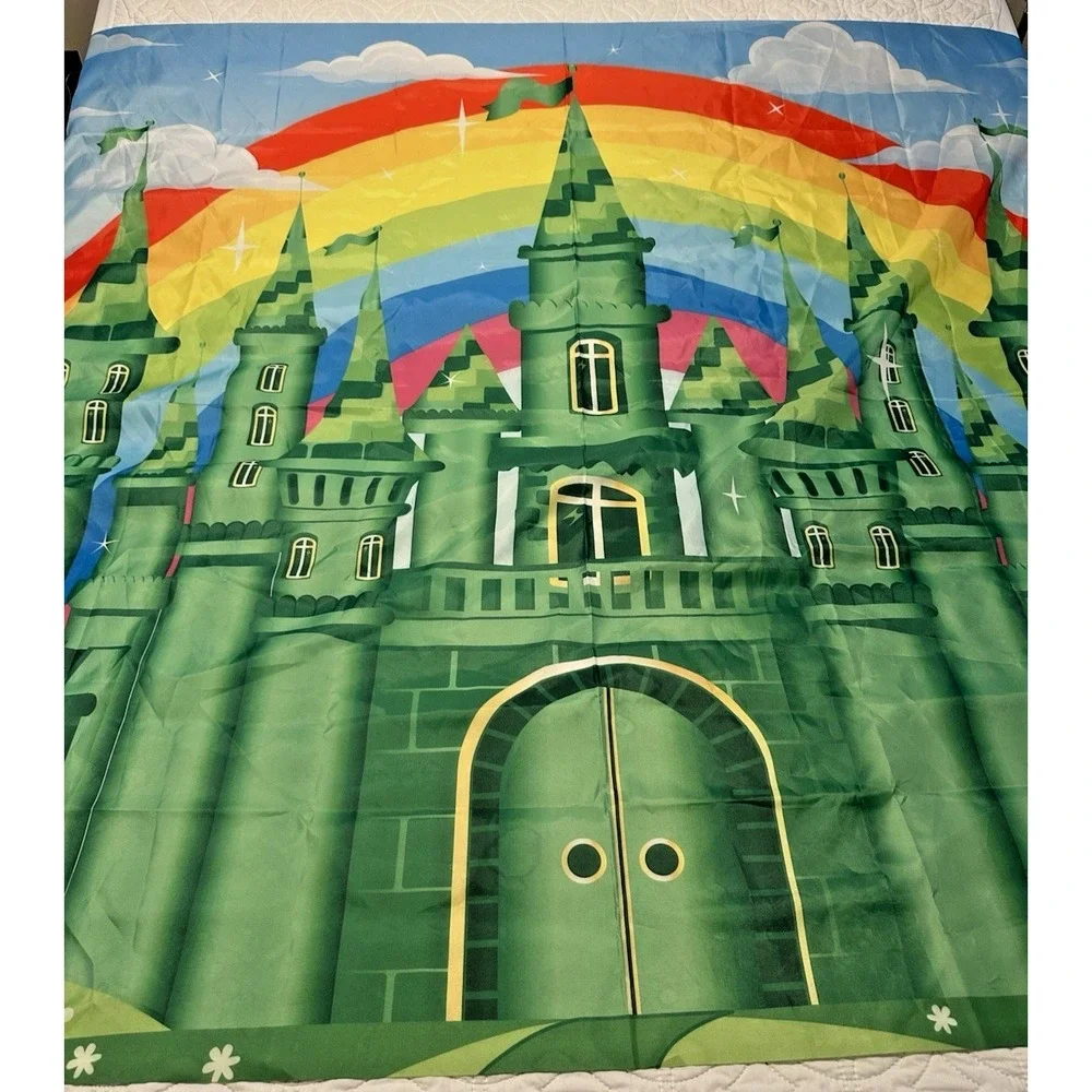 Rainbow In Sky over the Emerald City Polyester Backdrop   68